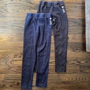 2 Pants that say "Love" with heart